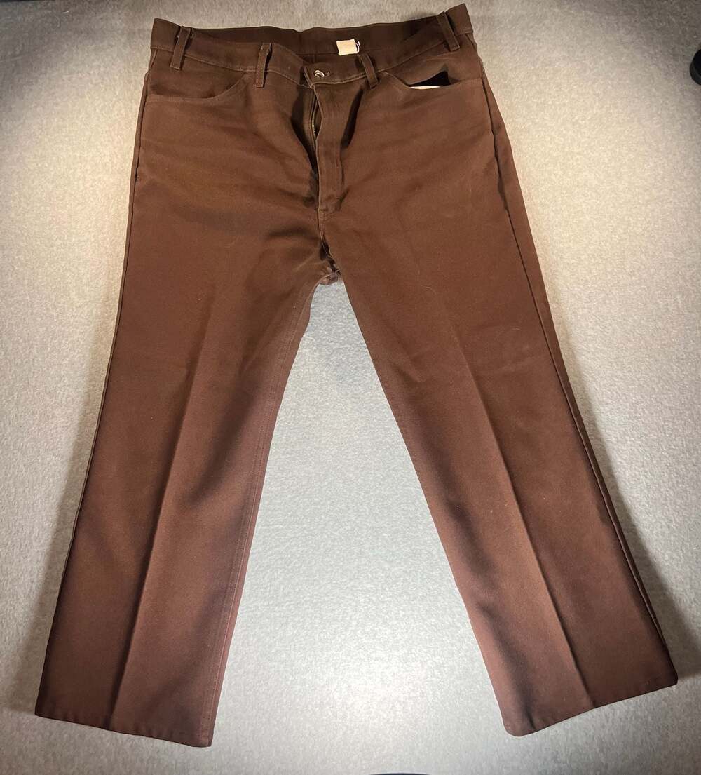 Vintage Levi's Brown Twill Straight Leg‎ Pants 40x32